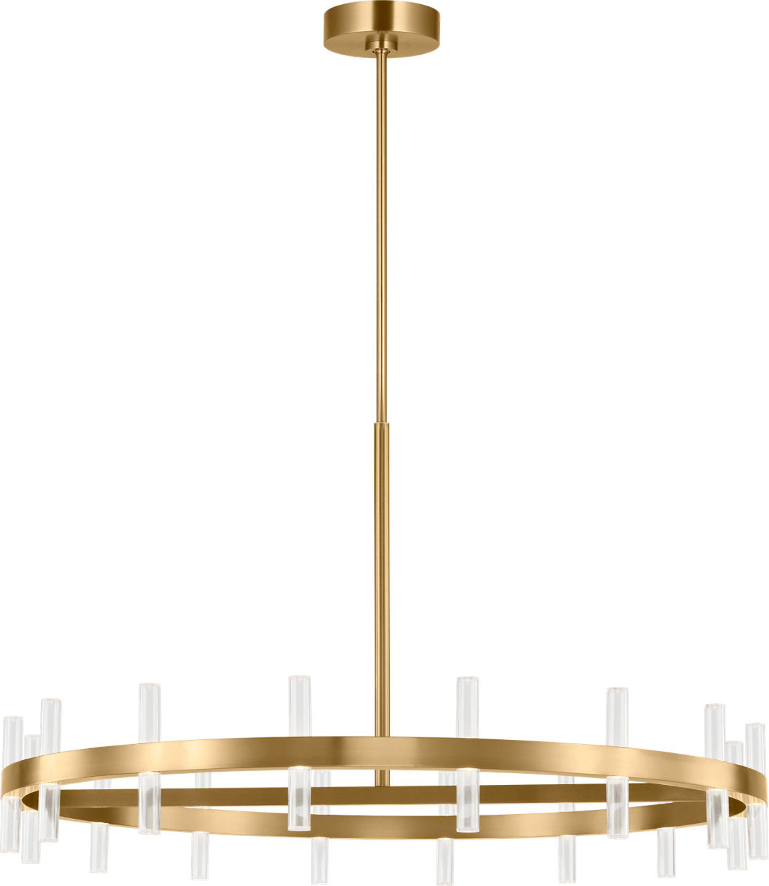 Visual Comfort Studio Collection SLC11032BBS Silas Chandelier in Burnished Brass