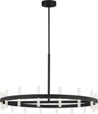 Visual Comfort Studio Collection SLC11032MBK Silas Chandelier in Midnight Black