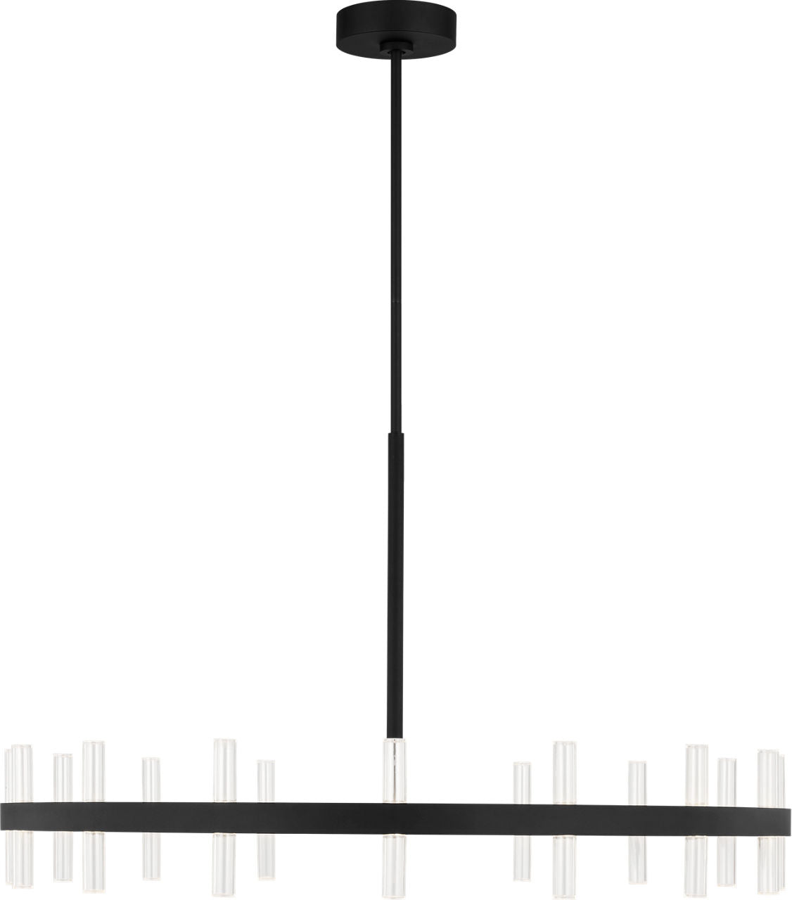Visual Comfort Studio Collection SLC11032MBK Silas Chandelier in Midnight Black