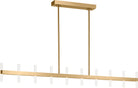 Visual Comfort Studio Collection SLC11120BBS Silas Linear Chandelier in Burnished Brass