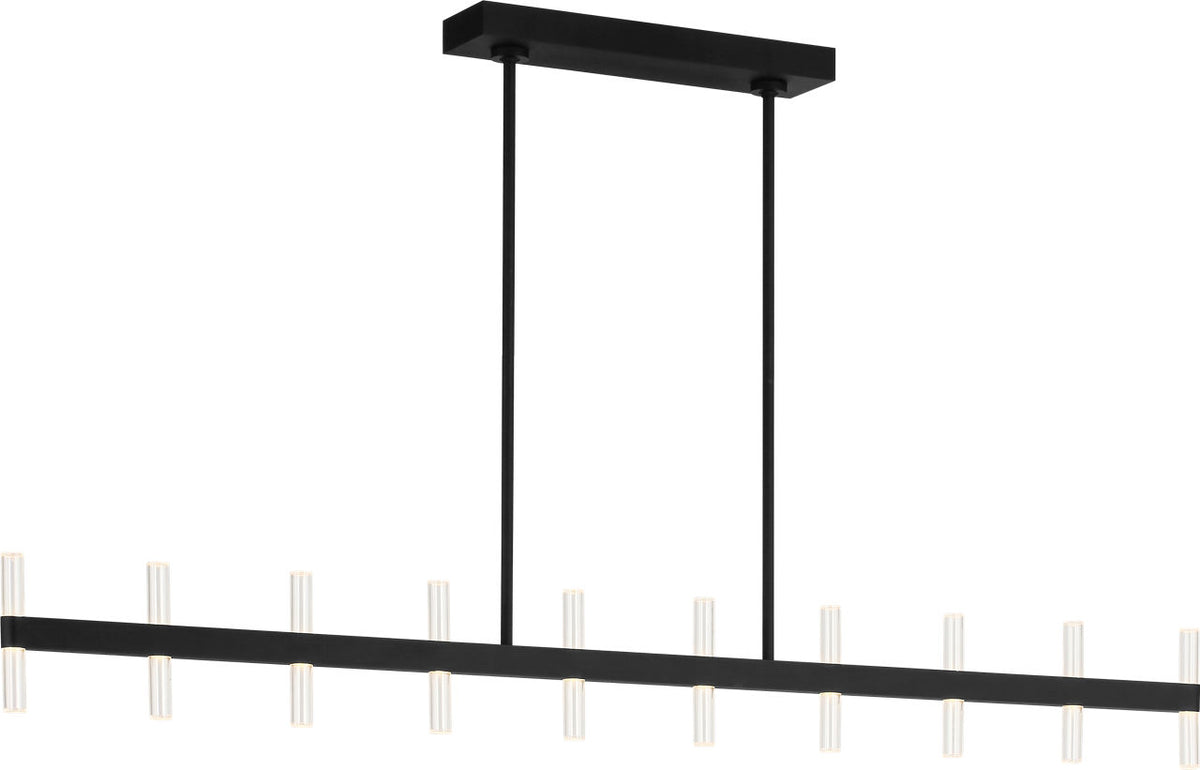 Visual Comfort Studio Collection SLC11120MBK Silas Linear Chandelier in Midnight Black
