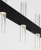 Visual Comfort Studio Collection SLC11120MBK Silas Linear Chandelier in Midnight Black