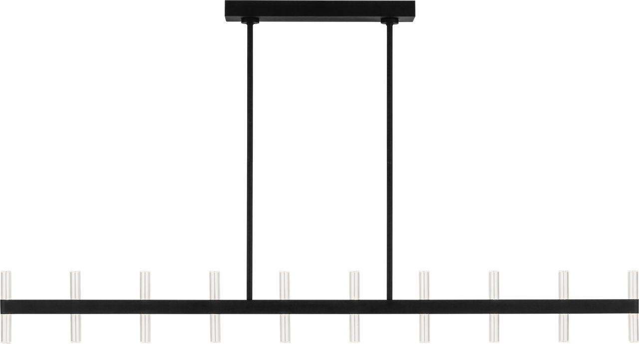 Visual Comfort Studio Collection SLC11120MBK Silas Linear Chandelier in Midnight Black