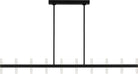 Visual Comfort Studio Collection SLC11120MBK Silas Linear Chandelier in Midnight Black