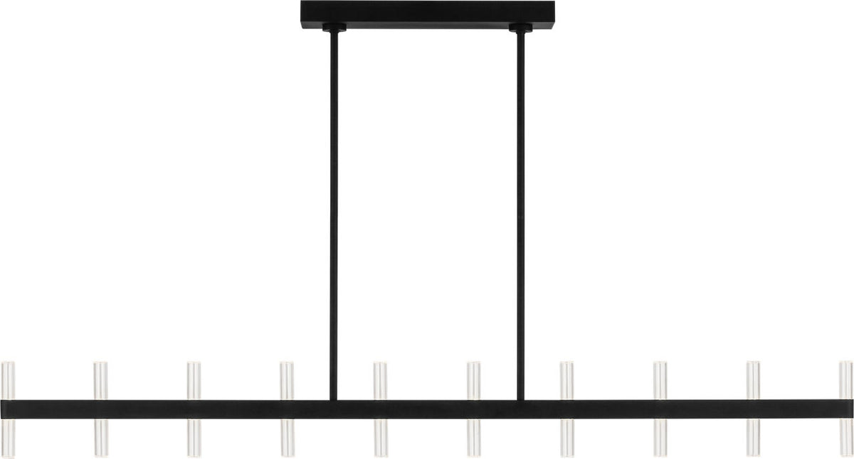 Visual Comfort Studio Collection SLC11120MBK Silas Linear Chandelier in Midnight Black
