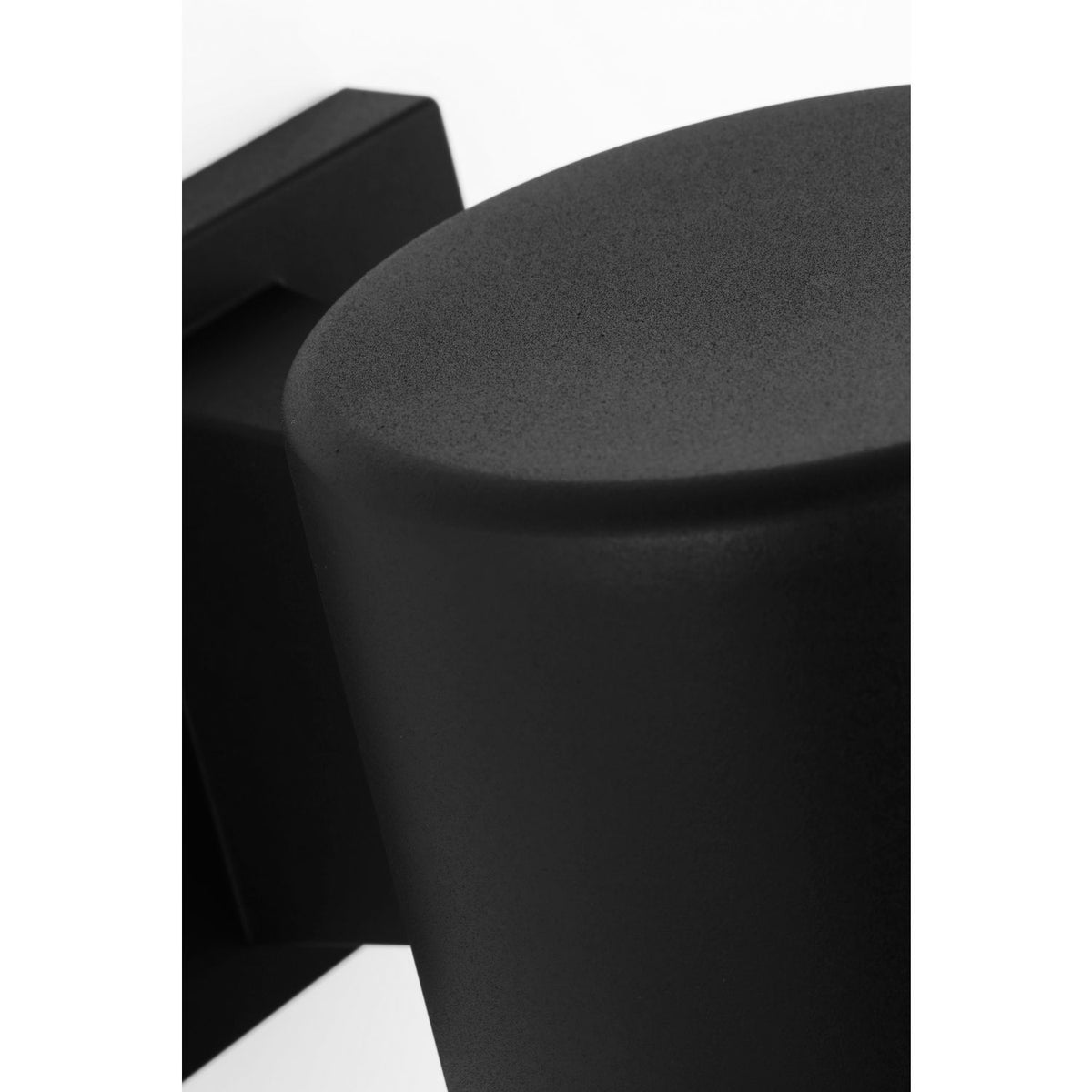 Visual Comfort Studio Collection SLO1141TXB Cylinder StoneStrong Down Wall Lantern