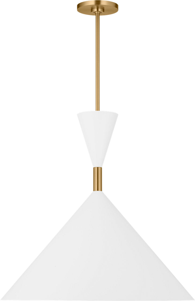 Visual Comfort Studio Collection SLP1021BBS Bodhi Pendant in Burnished Brass