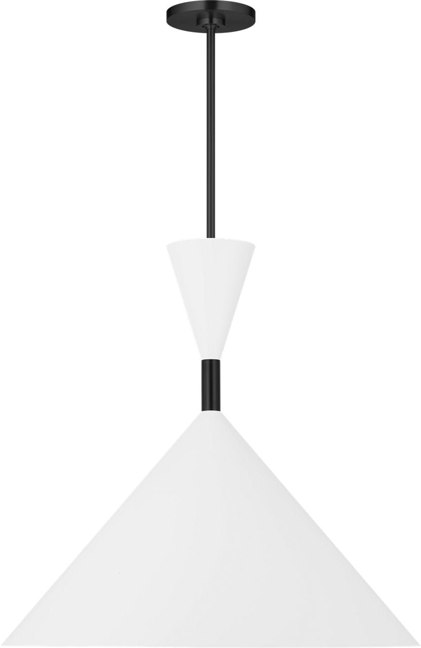 Visual Comfort Studio Collection SLP1021MBK Bodhi Pendant in Midnight Black