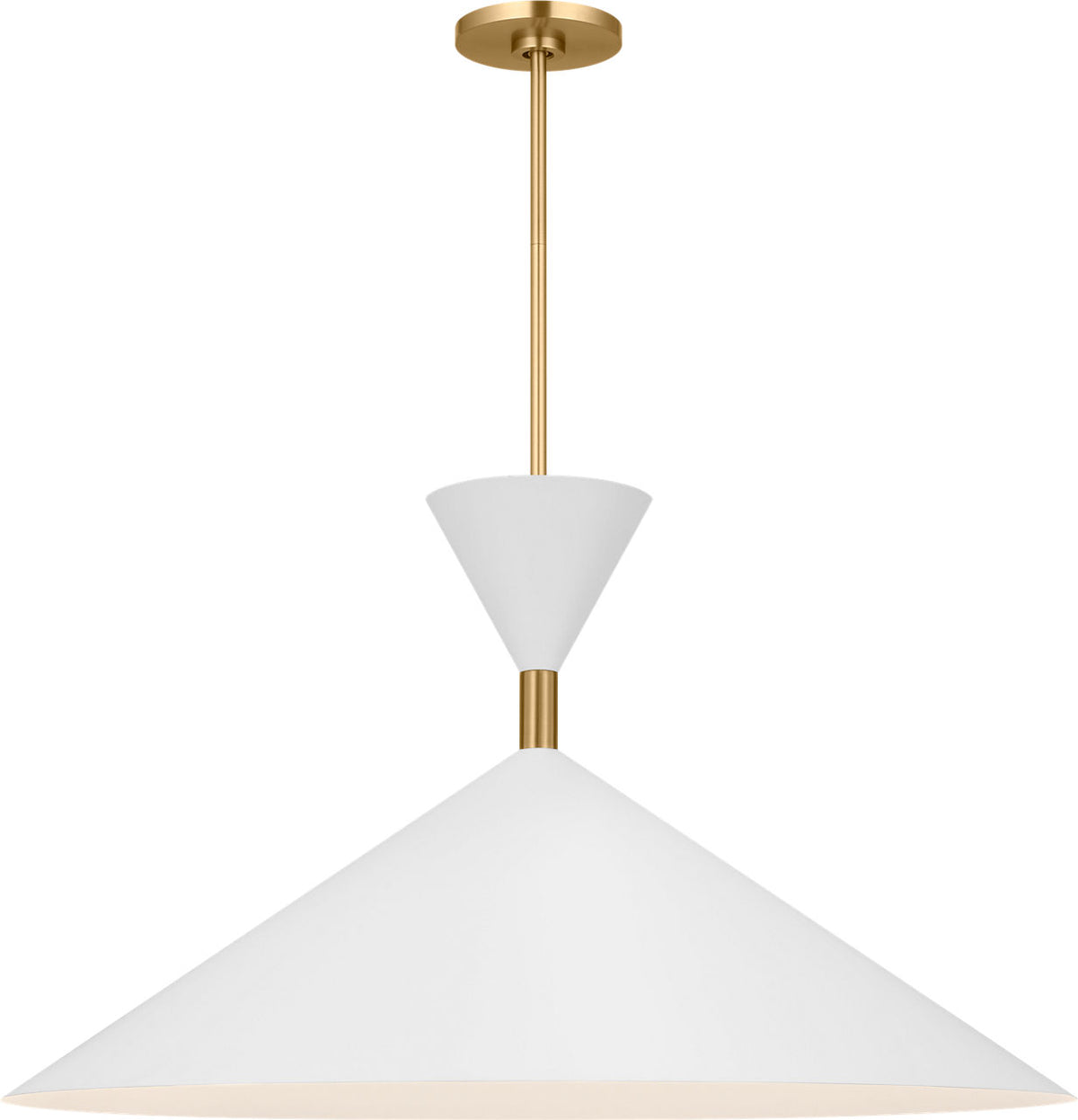 Visual Comfort Studio Collection SLP1031BBS Bodhi Pendant in Burnished Brass