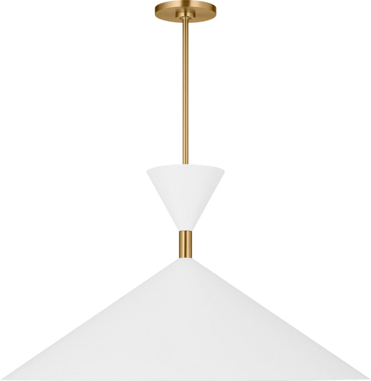 Visual Comfort Studio Collection SLP1031BBS Bodhi Pendant in Burnished Brass
