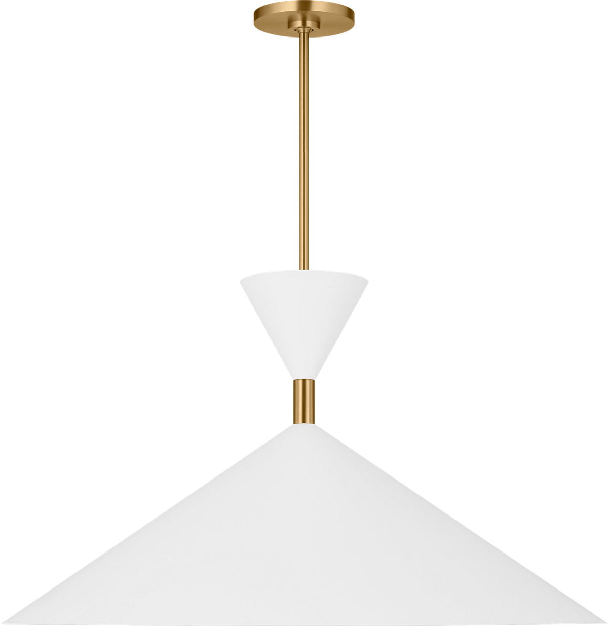 Visual Comfort Studio Collection SLP1031BBS Bodhi Pendant in Burnished Brass
