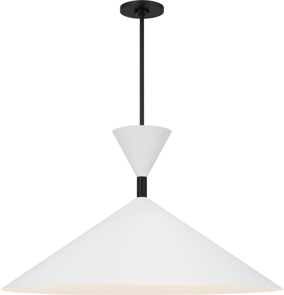 Visual Comfort Studio Collection SLP1031MBK Bodhi Pendant in Midnight Black