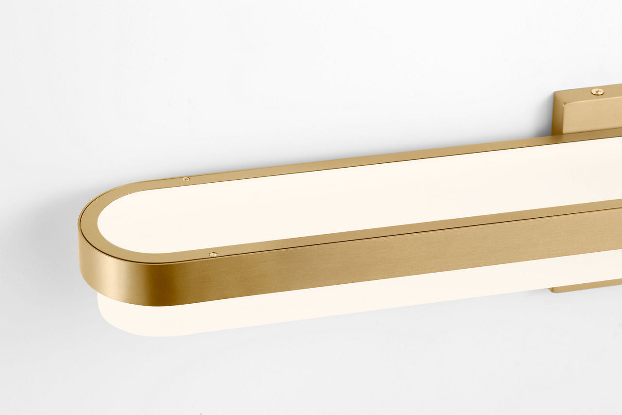 Visual Comfort Studio Collection SLV1021BBS Ismary Bath in Burnished Brass