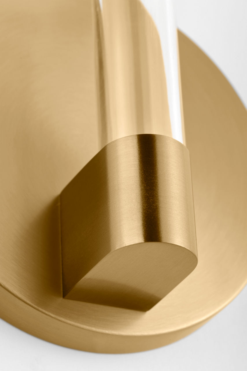 Visual Comfort Studio Collection SLW1071BBS Silas Sconce in Burnished Brass