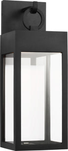 Visual Comfort Studio Collection SLO1371TXB Sesha Outdoor Lantern in Textured Black
