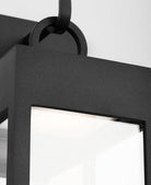 Visual Comfort Studio Collection SLO1371TXB Sesha Outdoor Lantern in Textured Black