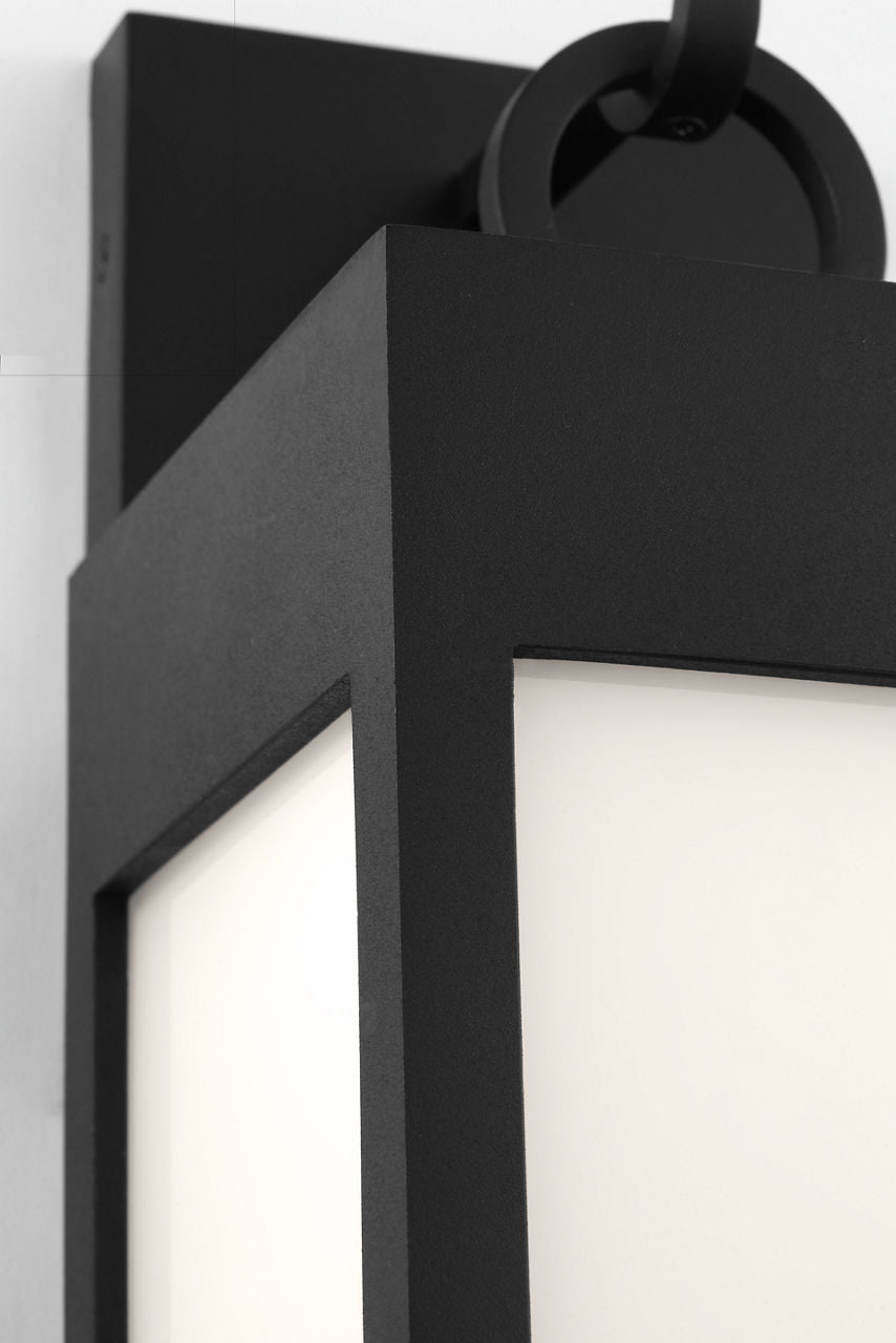 Visual Comfort Studio Collection SLO1371TXB Sesha Outdoor Lantern in Textured Black