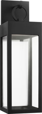 Visual Comfort Studio Collection SLO1391TXB Sesha Outdoor Lantern in Textured Black