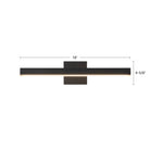 Applique murale LED pour tableau Kuzco Lighting PL10319-BK Vega, noire