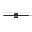 Applique murale LED pour tableau Kuzco Lighting PL10323-BK Vega, noire