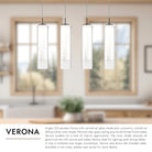 Kuzco Lighting MP41305BN-04 Verona LED Multi Suspension en nickel brossé