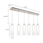 Kuzco Lighting MP41305BN-06 Verona LED Multi Suspension en nickel brossé