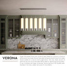 Kuzco Lighting MP41305BN-06 Verona LED Multi Suspension en nickel brossé