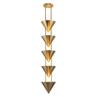 Alora Canada - PD341548STA - Cinq lumières Suspension - Versus - Acier vieilli