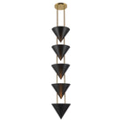 Alora Canada - PD341548PTB - Cinq lumières Suspension - Versus - Laiton patiné