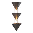 Alora Canada - WS341328STA - Trois lumières Murale - Versus - Acier vieilli