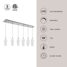 Kuzco Lighting MP3004CH-06 Victoria LED Linéaire Multi Suspension dans Chrome