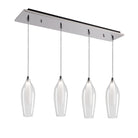 Kuzco Lighting MP3004CH-04 Victoria LED Linéaire Multi Suspension dans Chrome