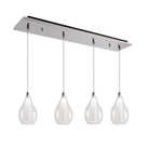 Kuzco Lighting MP3005CH-04 Victoria LED Linéaire Multi Suspension dans Chrome