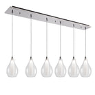 Kuzco Lighting MP3005CH-06 Victoria LED Linéaire Multi Suspension dans Chrome