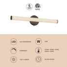 Applique murale et de salle de bain Vire WS24-044 de Kuzco Lighting