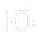 Miroir de courtoisie flottant à DEL Kuzco Lighting VM13837-WH-5CCT, blanc