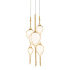 Suspension multi-lumières Skyla PD600605R-TWA-VB de Modern Forms, finition laiton vieilli