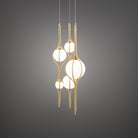 Suspension multi-lumières Skyla PD600605R-TWA-VB de Modern Forms, finition laiton vieilli