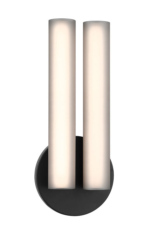 Matteo Lighting W32230MBSM Axis LED Vanity in Matte Black