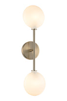 Matteo Lighting W33712CG Peony LED Vanity in Champagne Gold