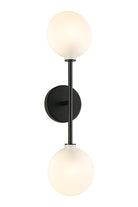 Matteo Lighting W33712MB Peony LED Vanity in Matte Black