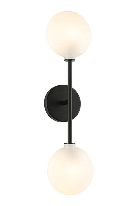 Matteo Lighting W33712MB Peony LED Vanity in Matte Black
