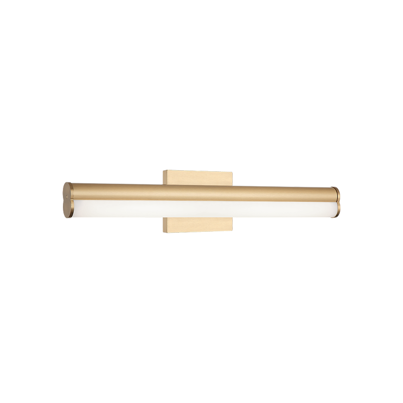 Matteo Lighting W36524AG Junction LED Wall Sconce in Aged Gold Brass