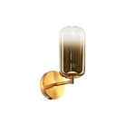 Matteo Lighting W37411AGAG Refrax LED Wall Sconce in Aged Gold Brass