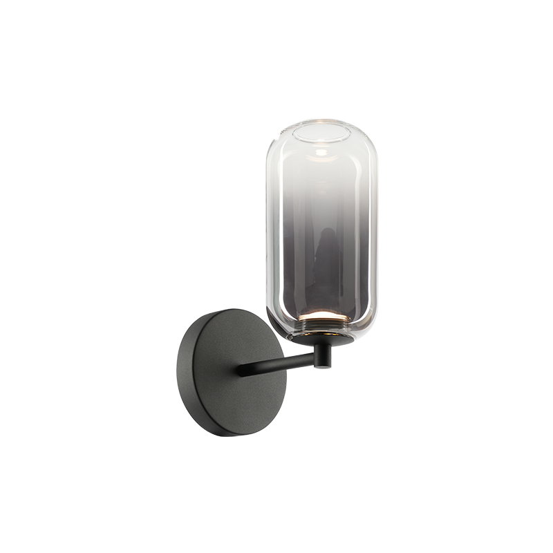 Matteo Lighting W37411MBSM Refrax LED Wall Sconce in Matte Black