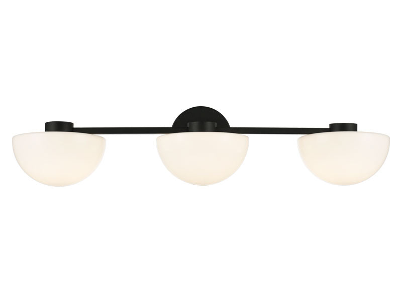 Matteo Lighting W43703MBOP Gardena LED Vanity in Matte Black