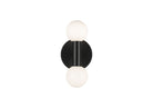 Matteo Lighting W44102MBOP Interstellar LED Wall Sconce in Matte Black