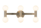 Matteo Lighting W44106CGOP Interstellar LED Vanity in Champagne Gold