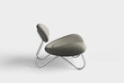 WOUD Design 100761 Meadow Lounge Chair in Brushed Steel