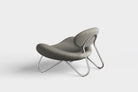 WOUD Design 100761 Meadow Lounge Chair in Brushed Steel